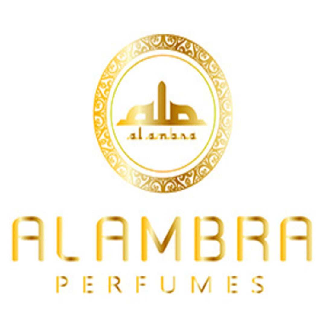 Botella de perfumes árabes accesibles Al Ambra estilo moderno y oriental