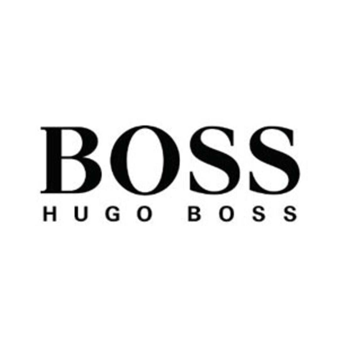 Frasco de perfume Hugo Boss elegante y moderno de diseñador alemán