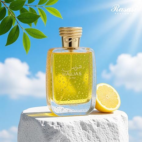 RASASI Hawas For Her - Eau de Parfum 100ML (3.4 OZ) - Perfume Árabe Premium Para Mujeres, Un Perfume Exclusivo Para Mujeres de Fragancia Duradera Para Frescura Todo el Día, Regalo Ideal Para Mujeres