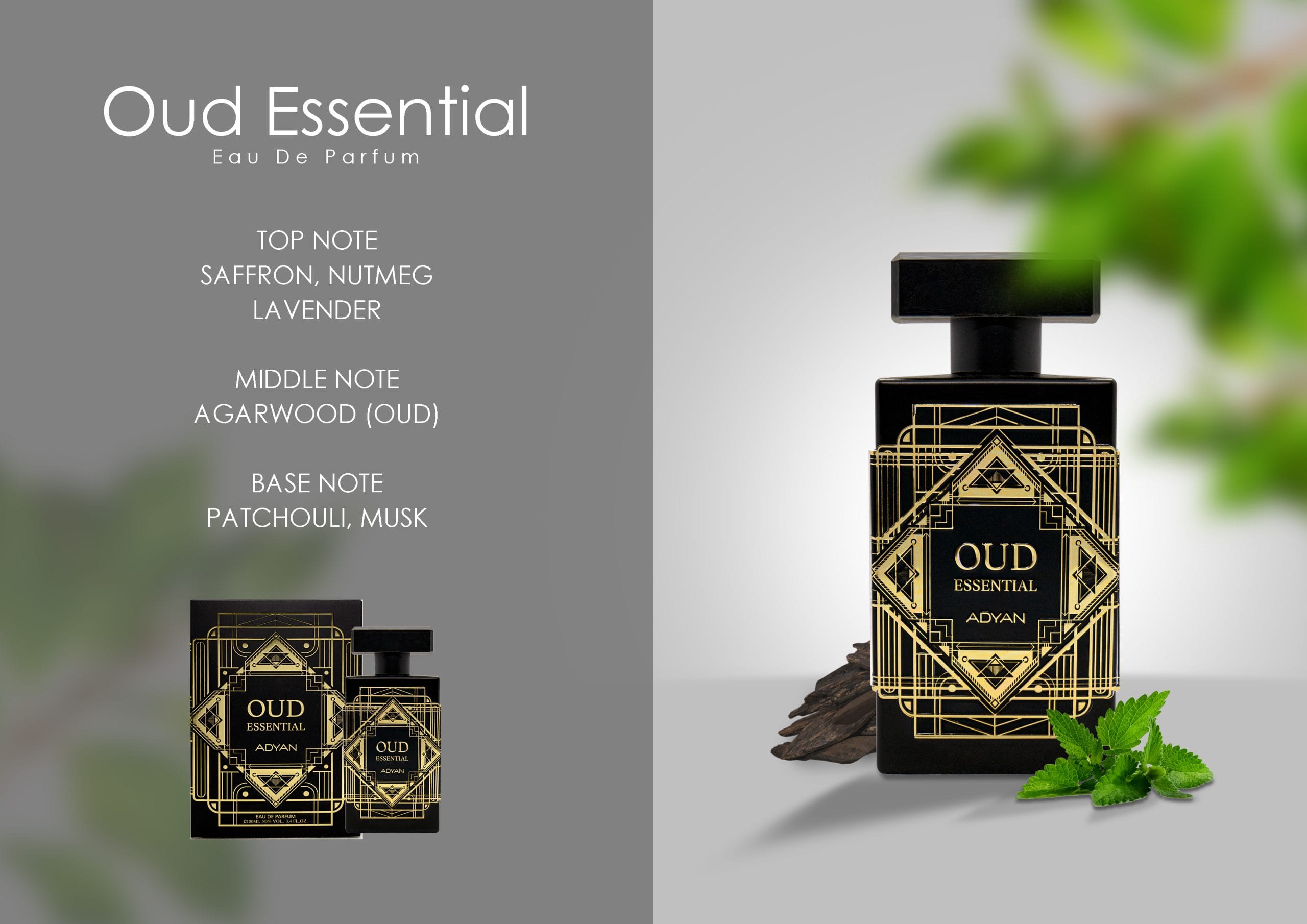 Oud Essential Eau de Parfum oriental 100 ml de Adyan Anfar