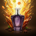 Botella de perfume Afnan Turathi Blue azul, fragancia masculina cítrica y amaderada