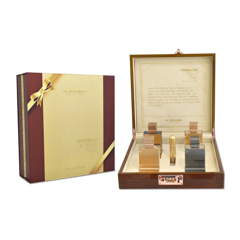 AL HARAMAIN Amber Oud Set Regalo x4 60ml - Aromatix RD
