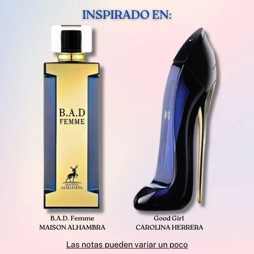 💃 B.A.D. Femme de Maison Alhambra – 100ML EDP - Aromatix RD
