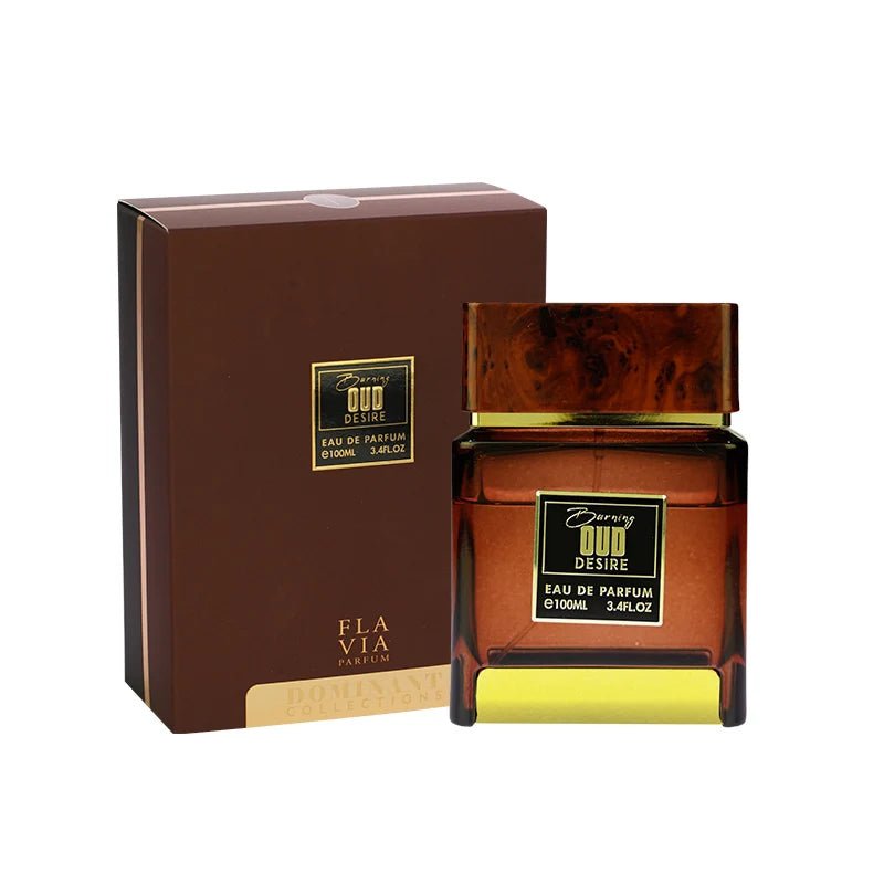 BURNING OUD DESIRE EAU DE PARFUM 100ML FOR MEN - FLAVIA DOMINANT COLLECTION - Aromatix RD
