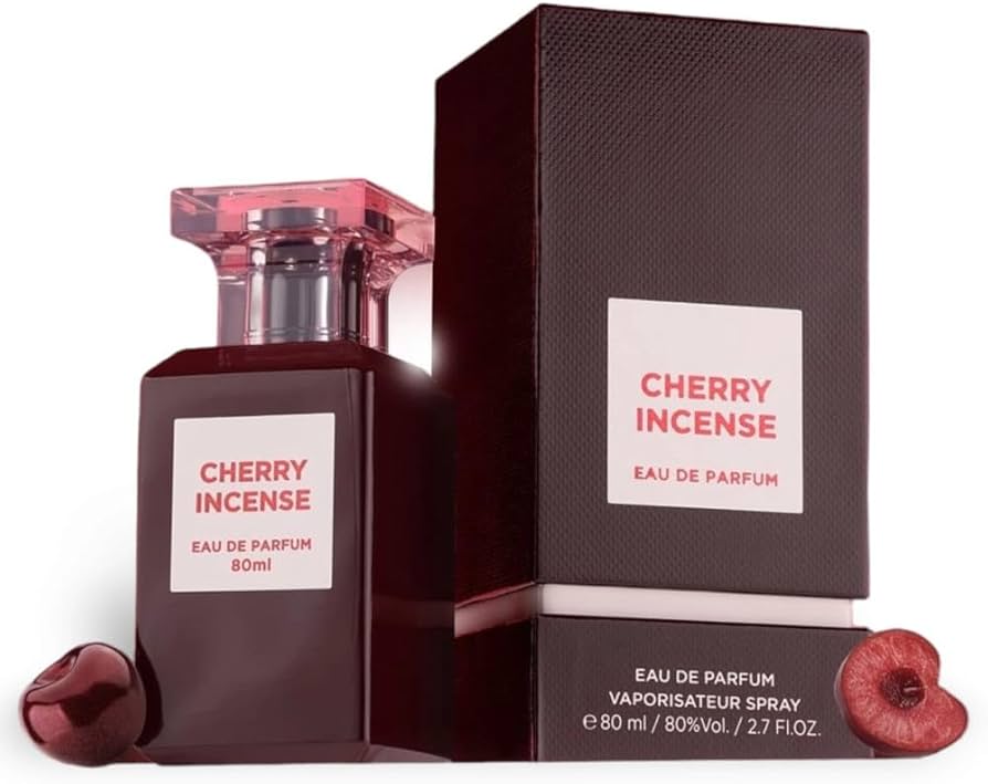 Fragrance World Cherry Incense Perfumed Water Unisex 80ml Eau de Parfum Arabic Perfume for Men and Women - Aromatix RD