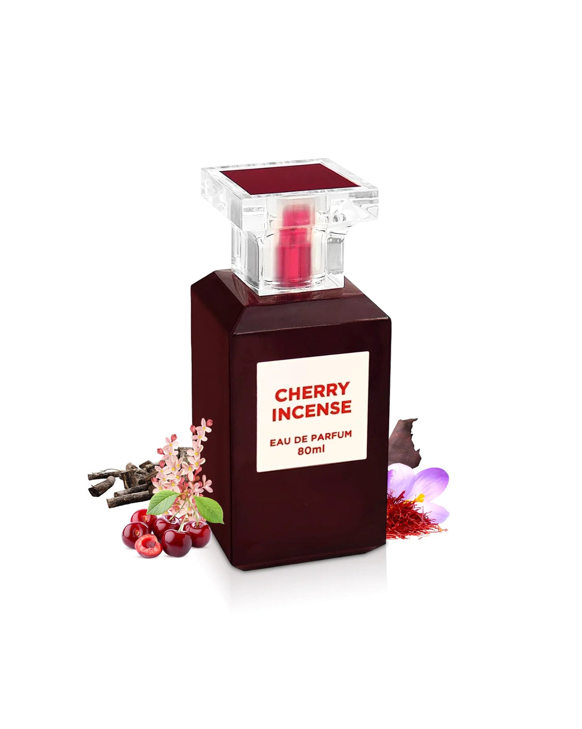 Fragrance World Cherry Incense Perfumed Water Unisex 80ml Eau de Parfum Arabic Perfume for Men and Women - Aromatix RD