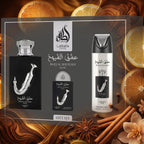 Gift set Ishq Al Shuyukh Silver de Lattafa - Aromatix RD