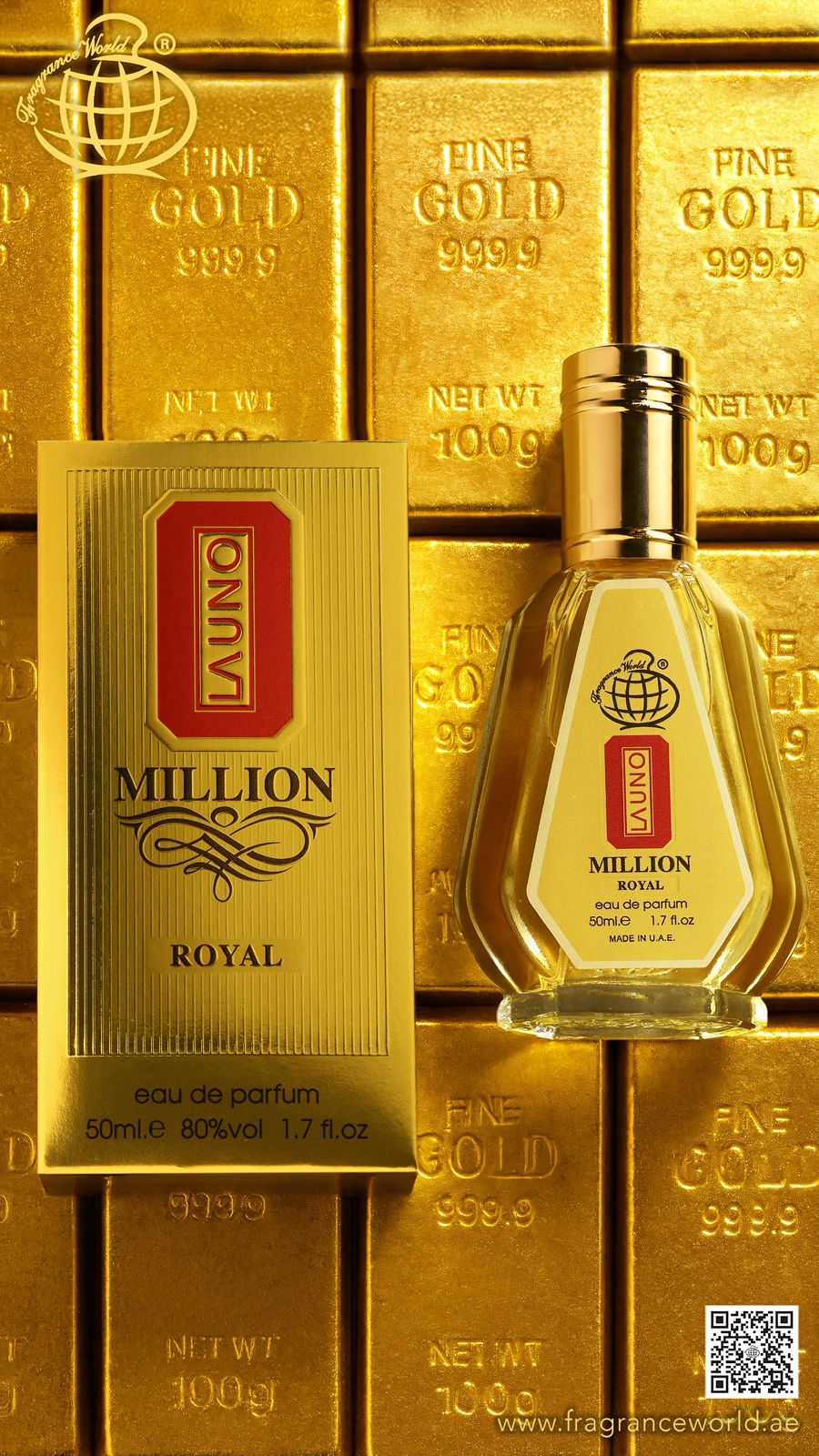 La Uno Millón Royal | EDP 50ml | Fragance World - Aromatix RD