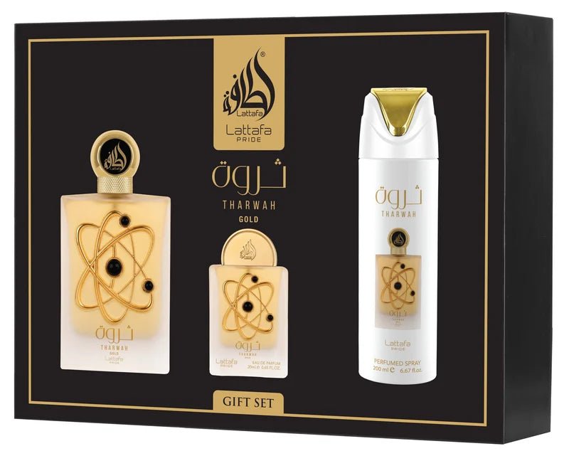 LATTAFA PRIDE Set Regalo Tharwah Gold - Aromatix RD