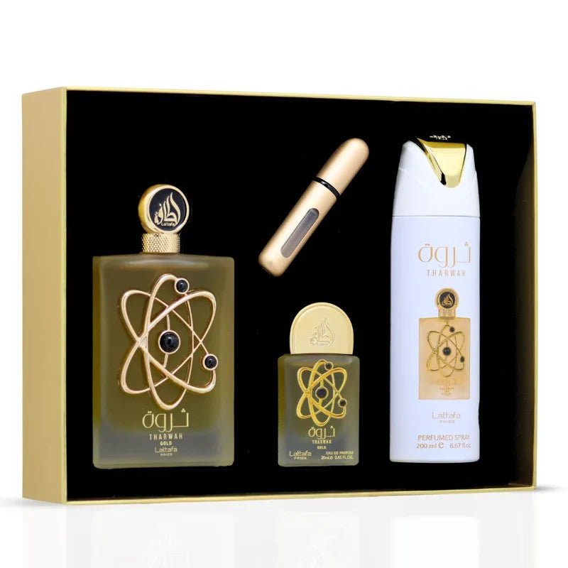 LATTAFA PRIDE Set Regalo Tharwah Gold - Aromatix RD