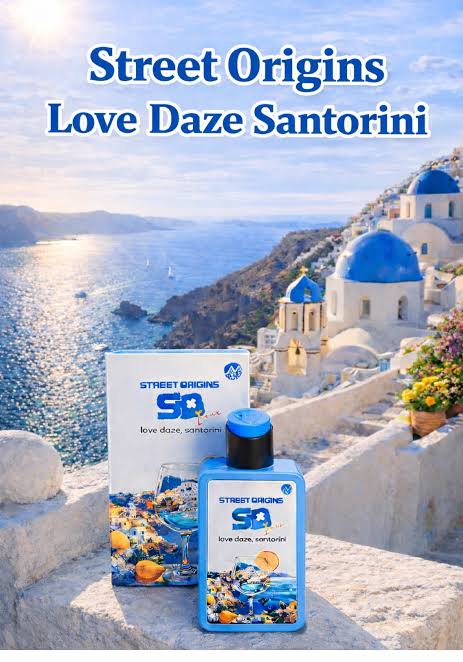 LOVE DAZE, SANTORINI Street Origins by Fragrance World Extrait de Parfum 75 ml - Aromatix RD