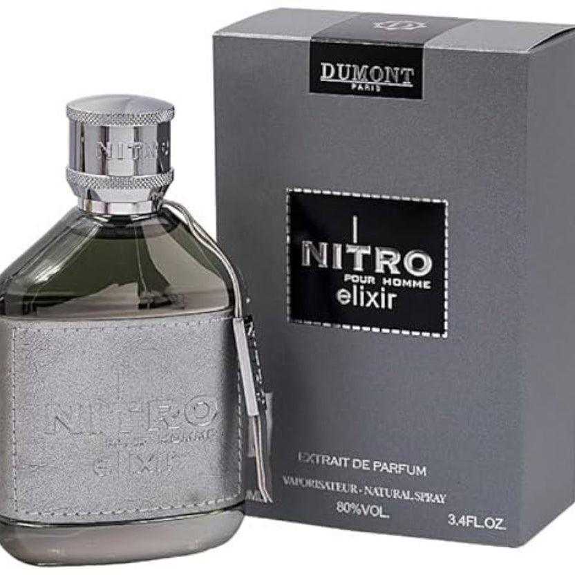 Botella de Nitro Elixir Dumont Parfums 100ml, perfume masculino moderno y sofisticado