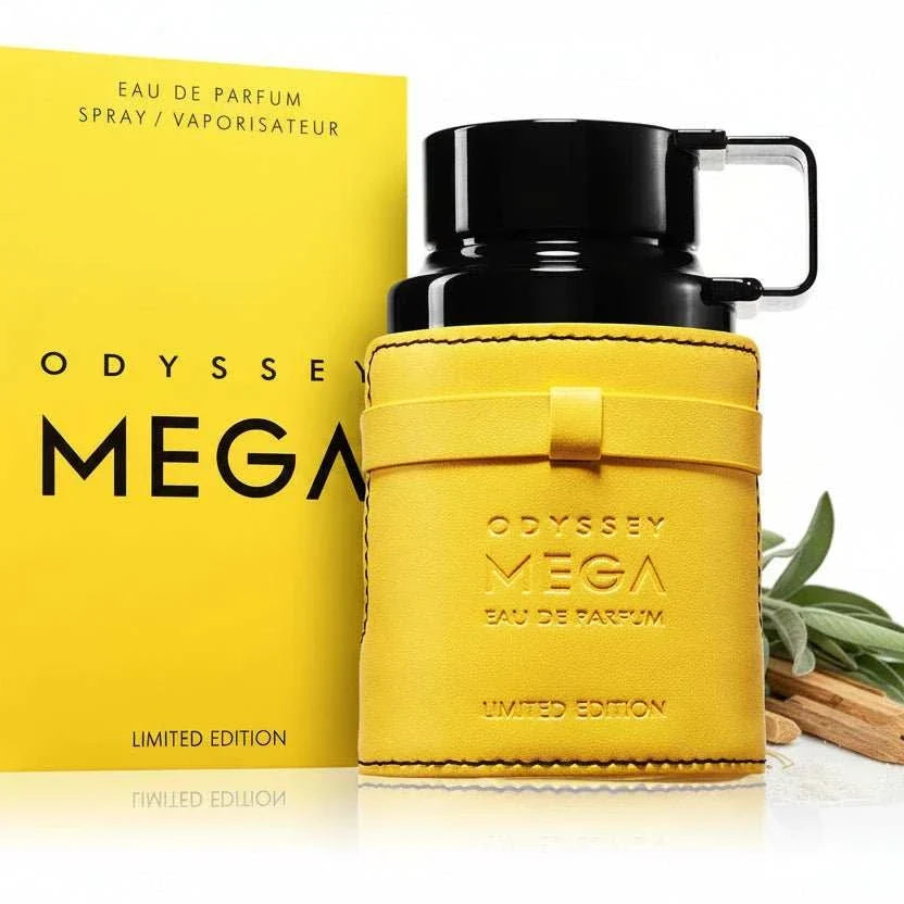 Botella de perfume Armaf Odyssey Mega fragancia masculina amaderada aromática 2023