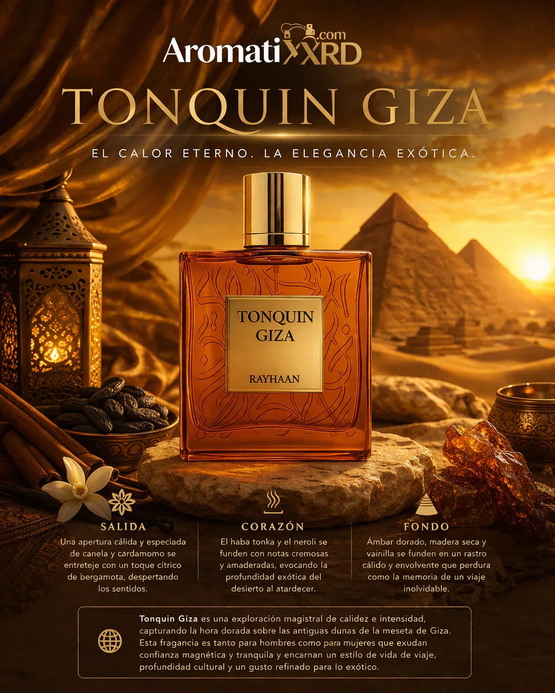 Rayhaan Tonquin Giza 100ml EDP - Aromatix RD