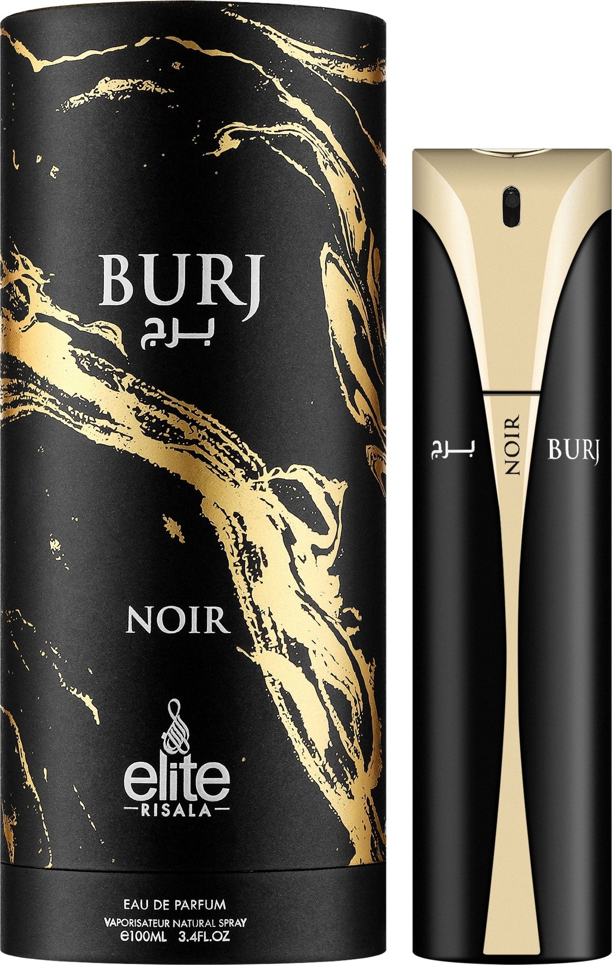 Risala Elite Burj Noir Eau de Parfum 100 ml EDP - Aromatix RD