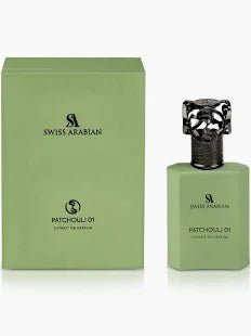 Swiss Arabian Patchouli 01 Extrait de Parfum 50 ml – Perfume Árabe Unisex Amaderado Oriental - Aromatix RD